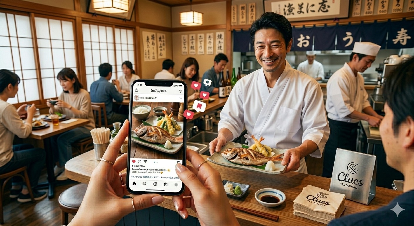 手軽に依頼できる、飲食店特化型インフルエンサーマッチングサービス clues restaurant(クルーズレストラン)